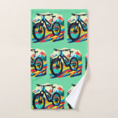 Downhill Mountainbike Kunst Bad Handdoek (Handdoek)
