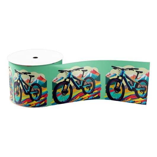 Downhill Mountainbike Kunst Grosgrain Lint (Spoel)