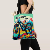 Downhill Mountainbike Kunst Tote Bag (Dichtbij)