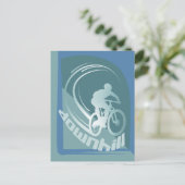 Downhill Mountainbike MTB Mountainbike Briefkaart (Staand voorkant)