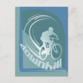 Downhill Mountainbike MTB Mountainbike Briefkaart (Voorkant)