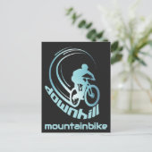 Downhill Mountainbike MTB Mountainbike Briefkaart (Staand voorkant)