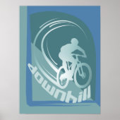 Downhill Mountainbike MTB Mountainbike poster (Voorkant)