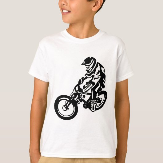 Downhill mountainbike rijder t-shirt (Voorkant)
