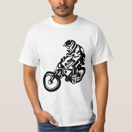 Downhill mountainbike rijder t-shirt (Voorkant)