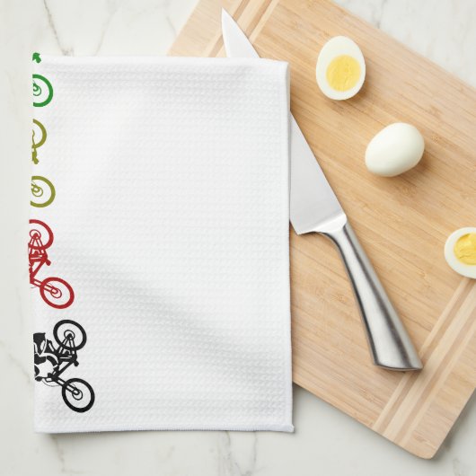 Downhill mountainbike sprong theedoek (Quarter Fold)