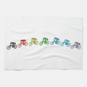 Downhill mountainbike sprong theedoek (Horizontaal)