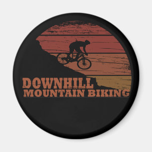 Downhill mountainbiken  magneet
