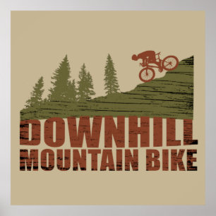 Downhill mountainbiken  poster