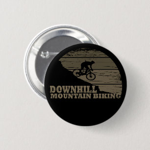 Downhill mountainbiken  ronde button 5,7 cm