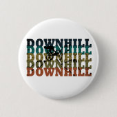 downhill mountainbiken ronde button 5,7 cm (Voorkant)