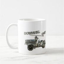 Downhill Only Antieke Voertuig Koffiemok