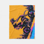 Downhill Racer - Motocrossrijder Fleece Deken (Voorkant)