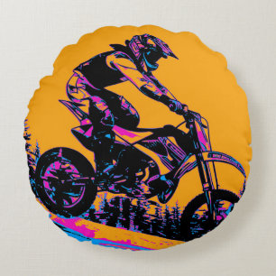 Downhill Racer - Motocrossrijder Rond Kussen