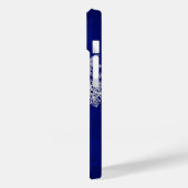 Downhill Ski Blue Monogram Case-Mate iPhone Case (Achterkant / Links)