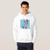 Downhill skiën Mannen Hoodie (Voorkant volledig)
