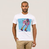 Downhill skiën Mannen T-shirt (Voorkant volledig)