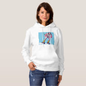 Downhill skiën Vrouwen Hoodie (Voorkant volledig)