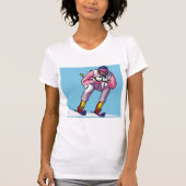 Downhill skiën Vrouwen T-shirt (Voorkant)