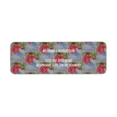 DOWNHILL SKIER ADRES ETIKET (Voorkant)