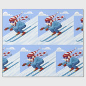Downhill Skier Cadeaupapier (Vlak)
