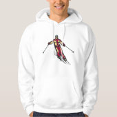 Downhill Skier Hoodie (Voorkant)