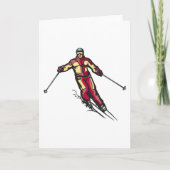 Downhill Skier Kaart (Voorkant)