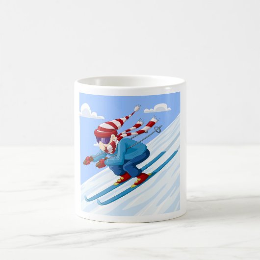 Downhill Skier Koffiemok