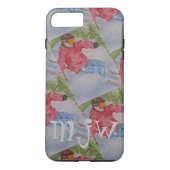 DOWNHILL SKIER MONOGRAM Case-Mate iPhone CASE (Achterkant)