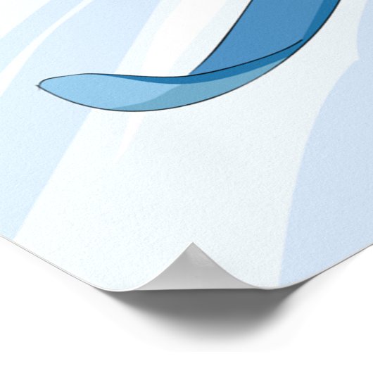 Downhill Skier Poster (Hoek)