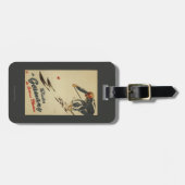 Downhill Skier - Sportbeoefening en Plezier Bagagelabel (Voorkant horizontaal)