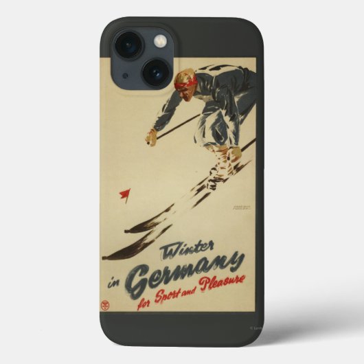 Downhill Skier - Sportbeoefening en Plezier Case-Mate iPhone Case (Achterkant)