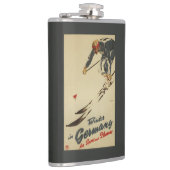 Downhill Skier - Sportbeoefening en Plezier Heupfles (Rechts)