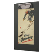 Downhill Skier - Sportbeoefening en Plezier Klembord (Links)