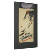 Downhill Skier - Sportbeoefening en Plezier Klembord (Rechts)