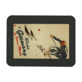 Downhill Skier - Sportbeoefening en Plezier Magneet (Horizontaal)