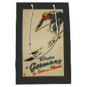 Downhill Skier - Sportbeoefening en Plezier Medium Cadeauzakje (Voorkant)