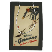 Downhill Skier - Sportbeoefening en Plezier Medium Cadeauzakje (Achterkant)