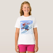 Downhill Skier T-shirt (Voorkant volledig)