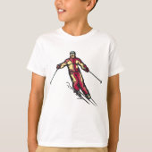 Downhill Skier T-shirt (Voorkant)
