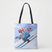 Downhill Skier Tote Bag (Voorkant)