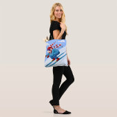 Downhill Skier Tote Bag