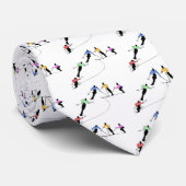 DOWNHILL SKIERS SNEEUW SPORT STROPDAS (Opgerold)