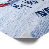 Downhill Skiing Funny Motivatie Snow Ski Poster (Hoek)