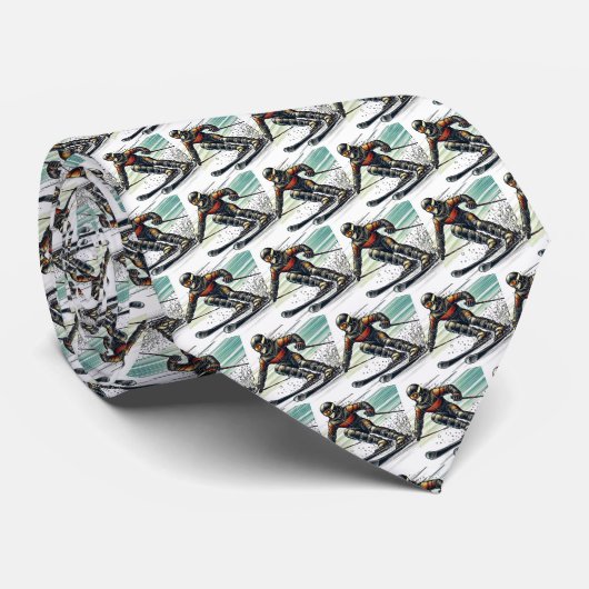 Downhill Skiing Stealth Stropdas (Opgerold)