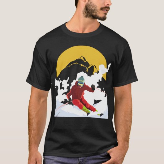 Downhill Skiing T-shirt (Voorkant)