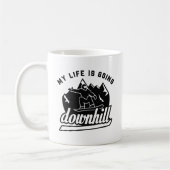 Downhill Snowboarding Koffiemok (Links)