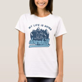 Downhill Snowboarding T-shirt (Voorkant)