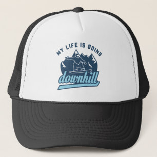 Downhill Snowboarding Trucker Pet