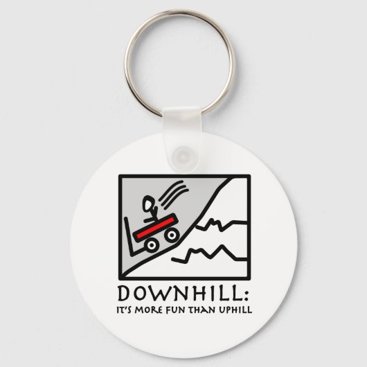 Downhill Thrill Wagon Sleutelhanger (Voorkant)